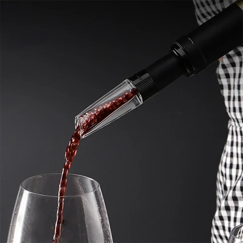 Acrylic Wine Pourer And Decanter Wine Fast Aerating Pourer Spout Wine Aerator Pourer Wineware for Maximum Oxygen Amount