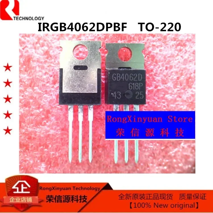 IRGB4062DPBF TO-220 100%new imported original GB4062D IRGB4062D IRGB4062 INSULATED GATE BIPOLAR TRANSISTOR IGBT diode 600V 48A