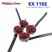 HappyModel EX1102 9000KV/10000KV/13500KV 1.5mm 2-3S FPV Brushless Motor For RC FPV 75mm 85mm Tinywhoop Drones Mobula8 Mobula7