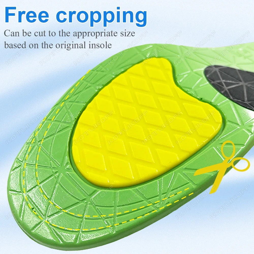 Heavy Arch Support Insole Pain Relief Orthotics Flat Foot Heel Pads Plantar Fasciitis Work Boots Insole Inserts for Men and Wome