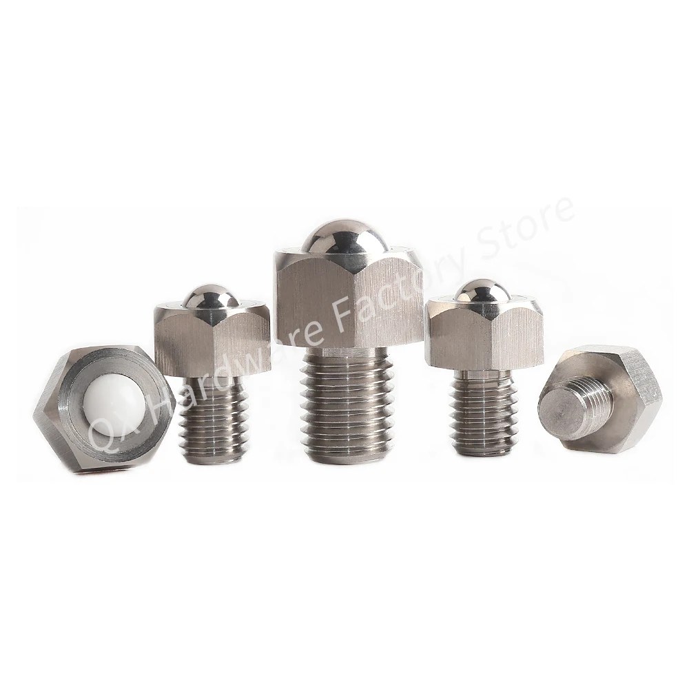 Componente del trasportatore di sfere a rulli con cuscinetto di trasferimento ruota durevole rotondo/hexagonale in acciaio inossidabile/POM con presa di fabbrica