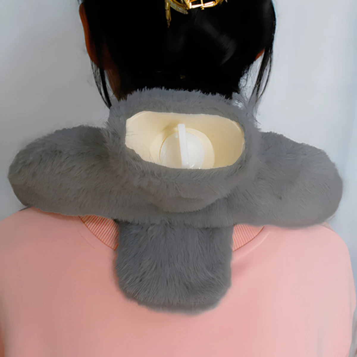 

Neck Hot Water Bottle with Soft Cover U-Shaped Hot Water Bottle for Neck Shoulder for Warmth Comfort Leak-Proof Fluffy
