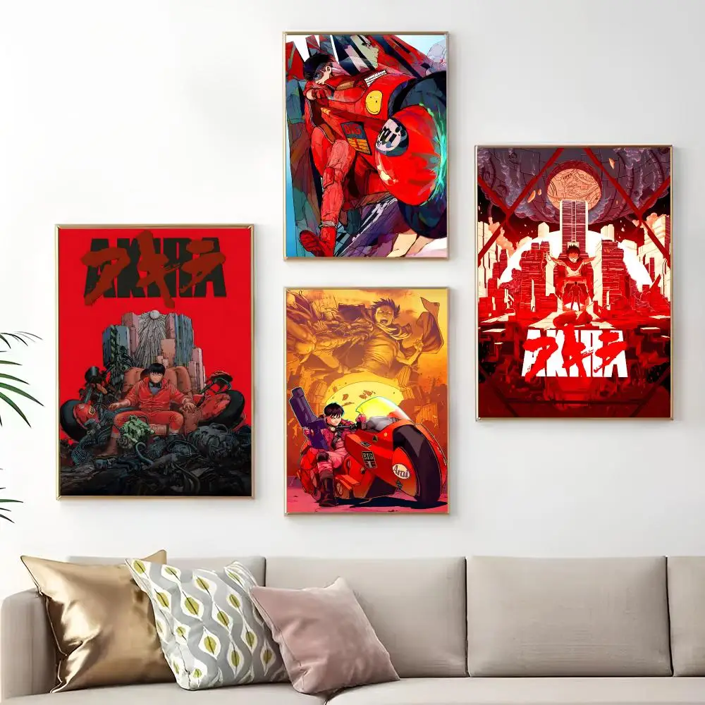 Anime A-Akira Painting Calligraphy Print Canvas Art Pictures Home For Living Room Modern Decor Room Home Decor