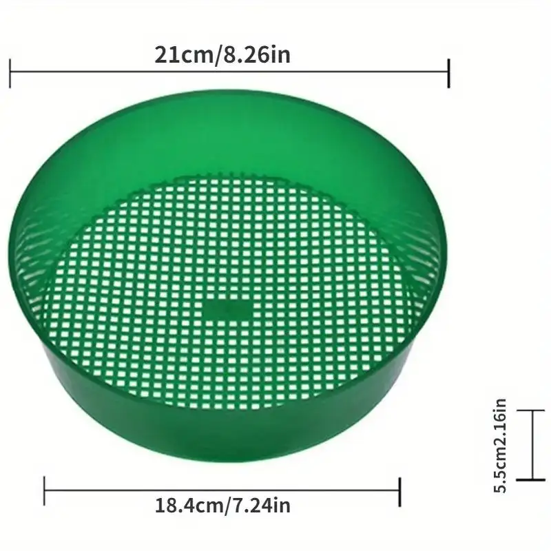 Plastic Soil Sieve Multipurpose Filter Mesh Suitable for Soil Stone Fertilizer Sifting for Home Gardening Enthusiasts