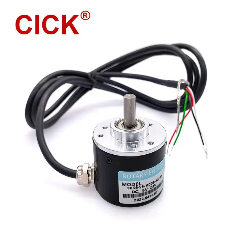 Fotoelektryczny przyrostowy enkoder obrotowy 38S6G5-B-G24N 50/100/200/360/400/500/600PPR AB 2-fazowy enkoder optyczny DC5-24V NPN
