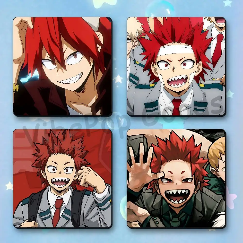 E-Eijiro K-Kirishima BestSelling Refrigerator Magnetic Fridge Magnets Adhesive to Metal Surfaces 55mm Hot Printed