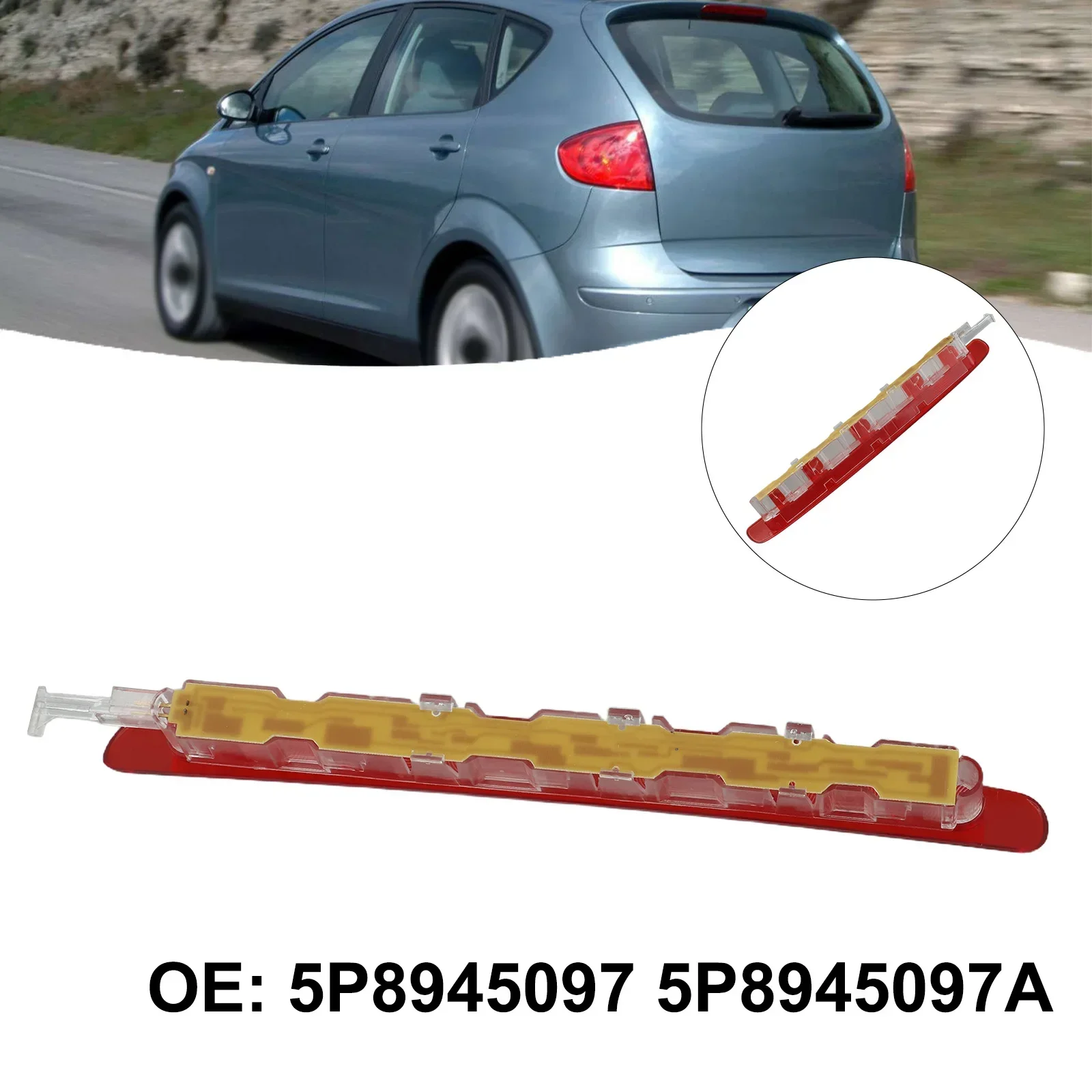 Quick Installation Easy To Use High Brake Light High Brake Light 32.6*3*4.5CM 5P8945097A ABS+PC High Brake Light