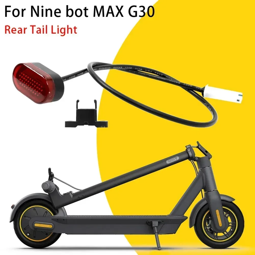 E-BIKE ไฟท้ายไฟเบรคสําหรับ Ninebot-MAX G30 ไฟฟ้าสกู๊ตเตอร์ Stoplight เบรคด้านหลังพร้อมอุปกรณ์ขี่จักรยาน