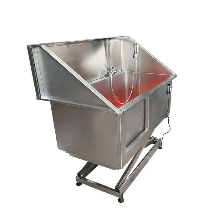 

Veterinary Clean Stainless Steel Bathtub With Hair Dryer Dog SPA Tub Automatic Lifting Cat And Dog Bathtub