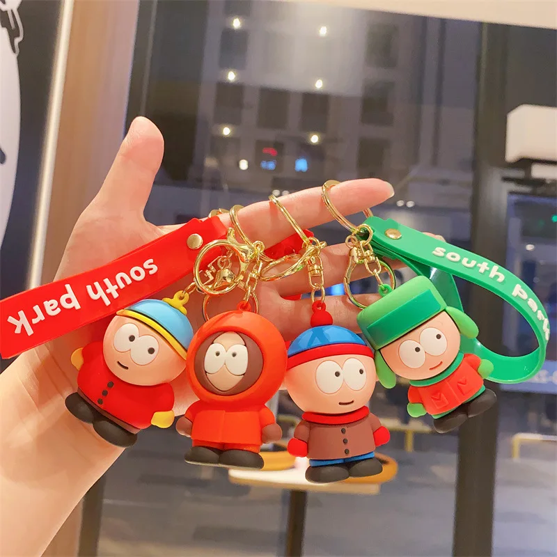 New Creative Cartoon Decay Paradise Four Swordsmen Keychain American Anime PVC Keychain Children's Festival Gifts for Children