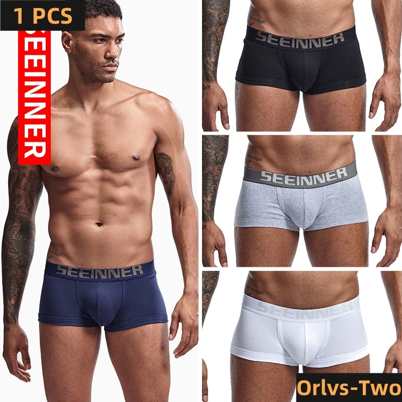 12 Styles Seeinner Underwears Boxer Shorts Men Fashion Sexy Gay Penis Pouch Men\'s Boxer Trunks Male Panties Calzoncillos Hombre