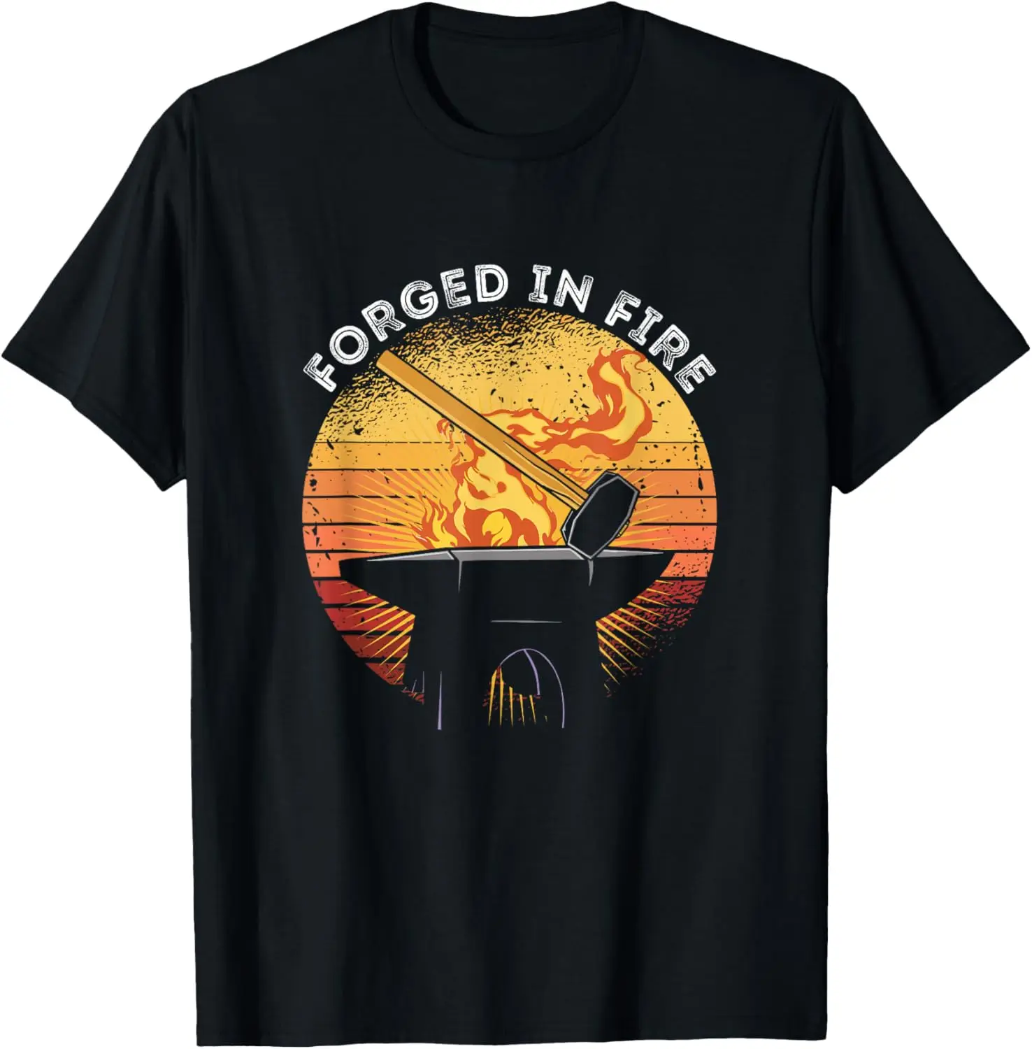 

Футболка Forged In Fire в стиле ретро Sunset Blacksmith Blacksmith Worker