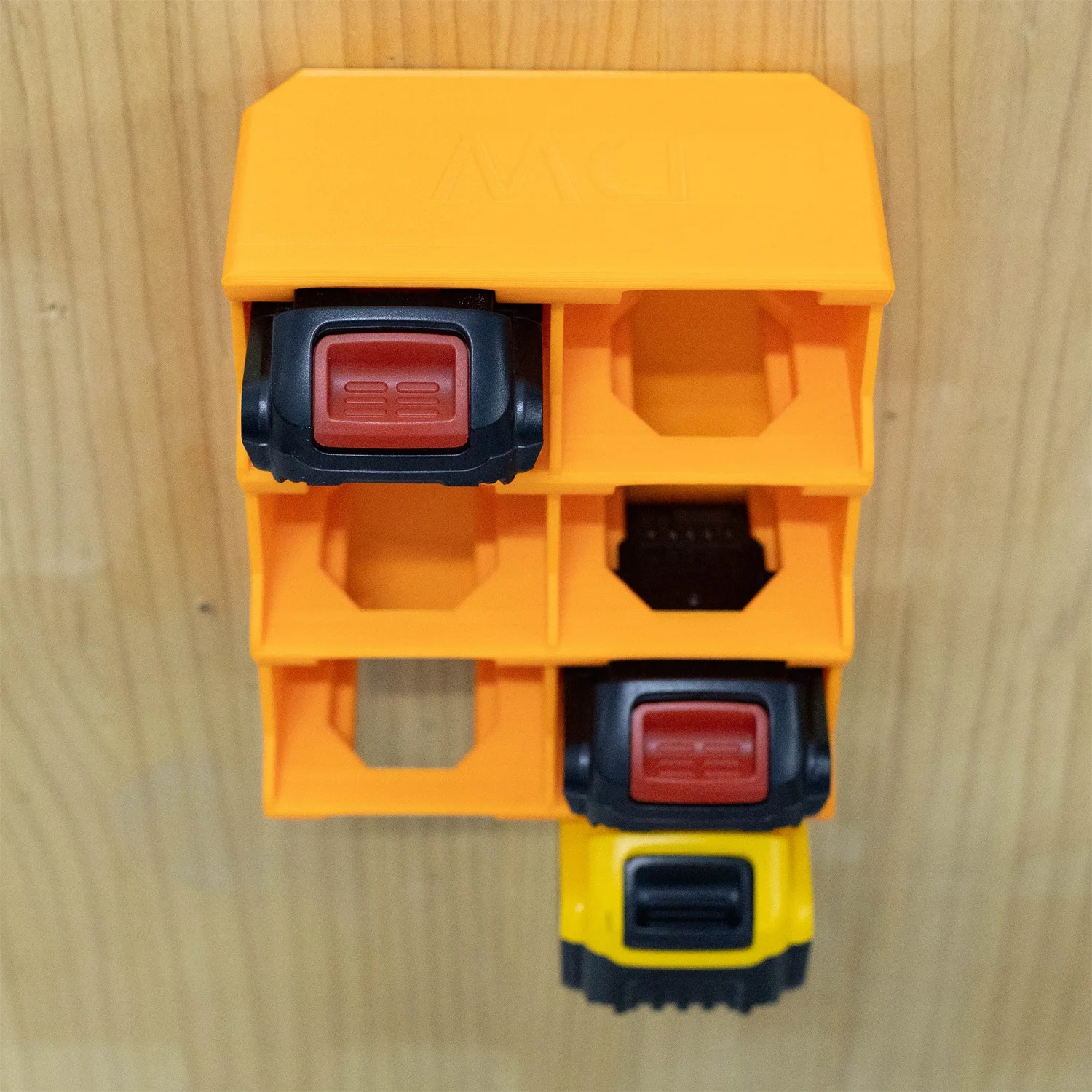 8‑Slot Battery Wall‑Mount Holder for DeWalt 20V Lithium‑Ion Battery Storage Rack Battery Dock Organizer