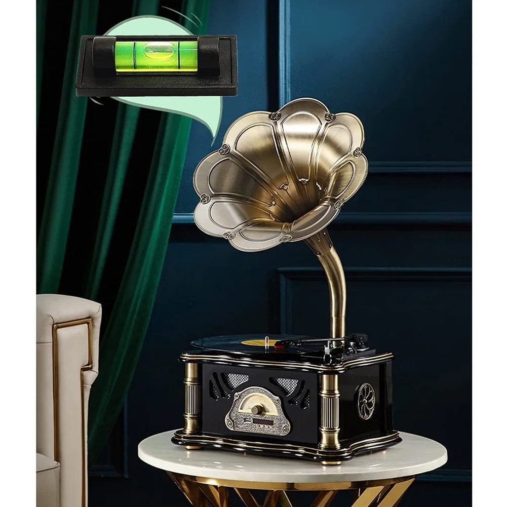 4Pcs Magnetic Bubble Levels for Leveling Phonograph,Camera, Tripod, Machines, Spirit Level Measuring Tools (Magnetic)