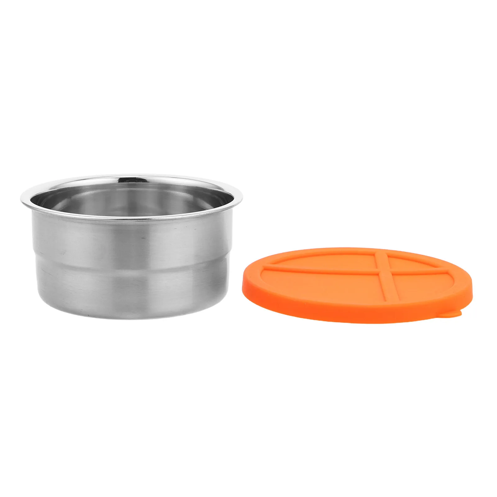 

1pcs 380Ml Stainless Steel Food Container Snack Box For School Travel Stackable Leakproof Lunch Bowl - Dishwasher Safe Meal