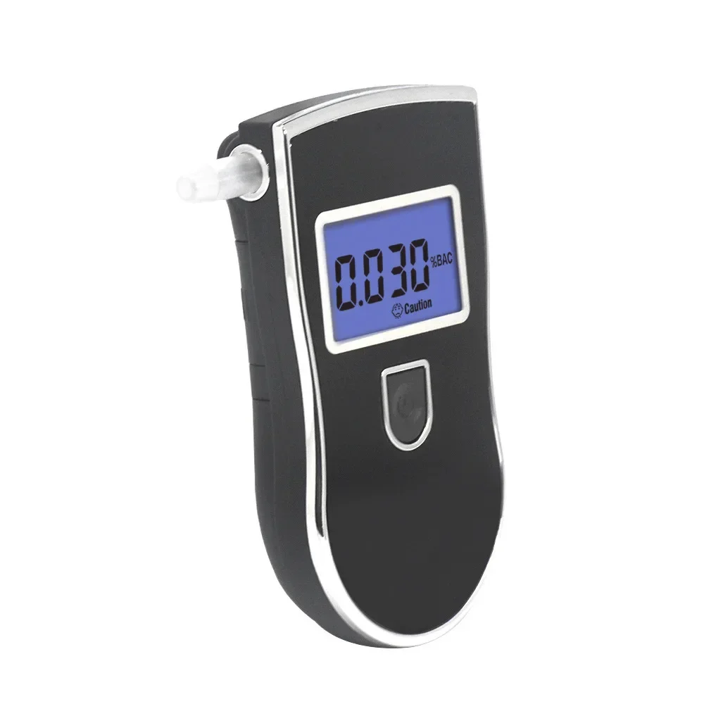 Best Durable AT818 Portable Handheld Breath Alcohol Tester Check Drunk Driving Blowing Blue Light Alcohol Tester