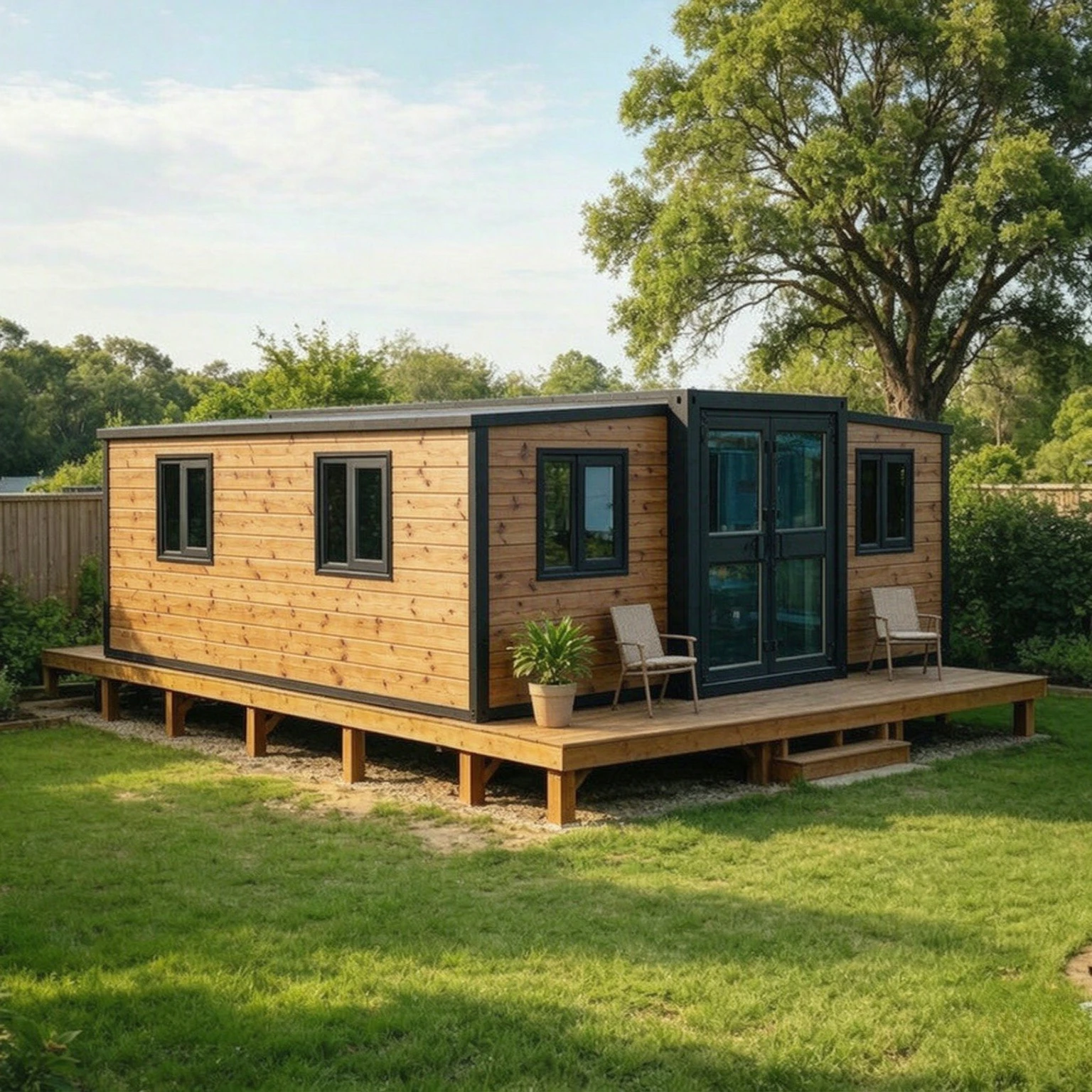 Folding Room Backyard Studio Summerhouses Mobile Tiny Home 20ft 40ft Expandable Container House Prefabricated Villa House