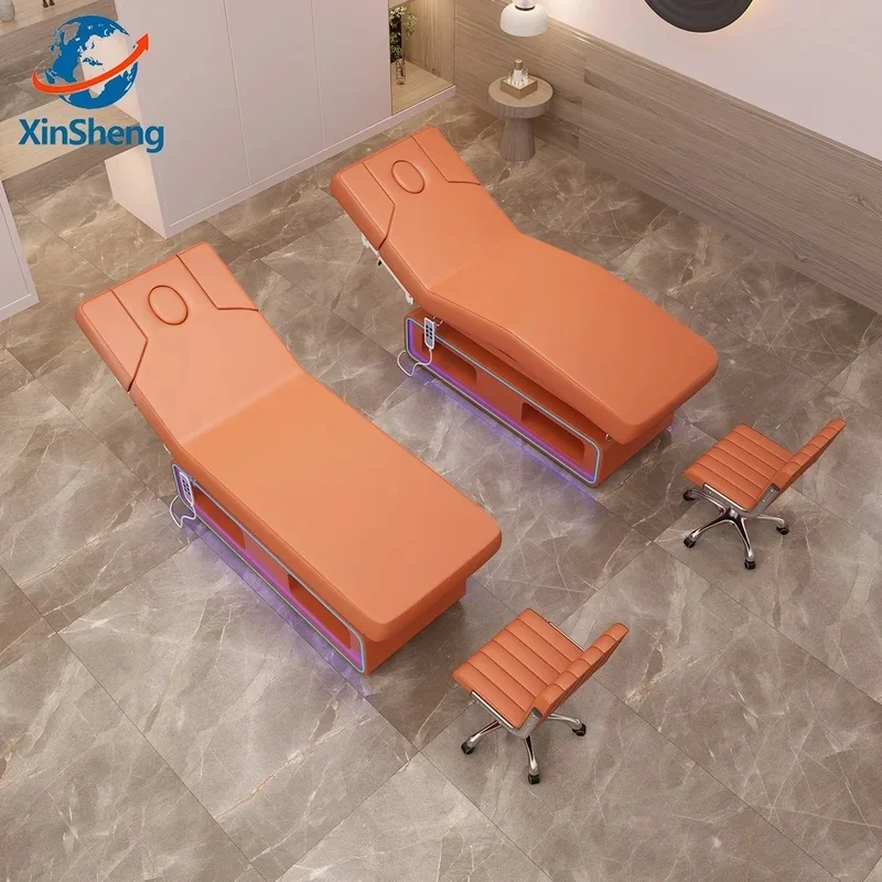 XinSheng Beauty Care Electric Massage Table Adjustable Chair Commercial Furniture for Beauty Salons and SPA