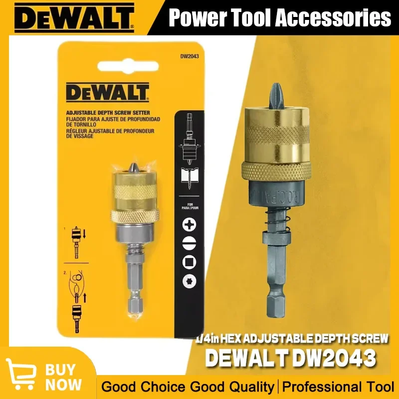 DEWALT DW2043 1/4 In. Hex Adjustable Screw Depth Setter Cross Screwdriver Setter Power Tool Accessories Woodworker