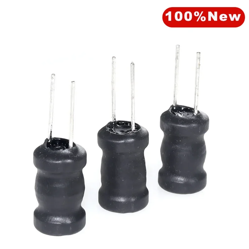 5PCS 1000mH 10 * 15.5mm Power Inductor 1H  Inline Inductor 1000000uH DIP-2