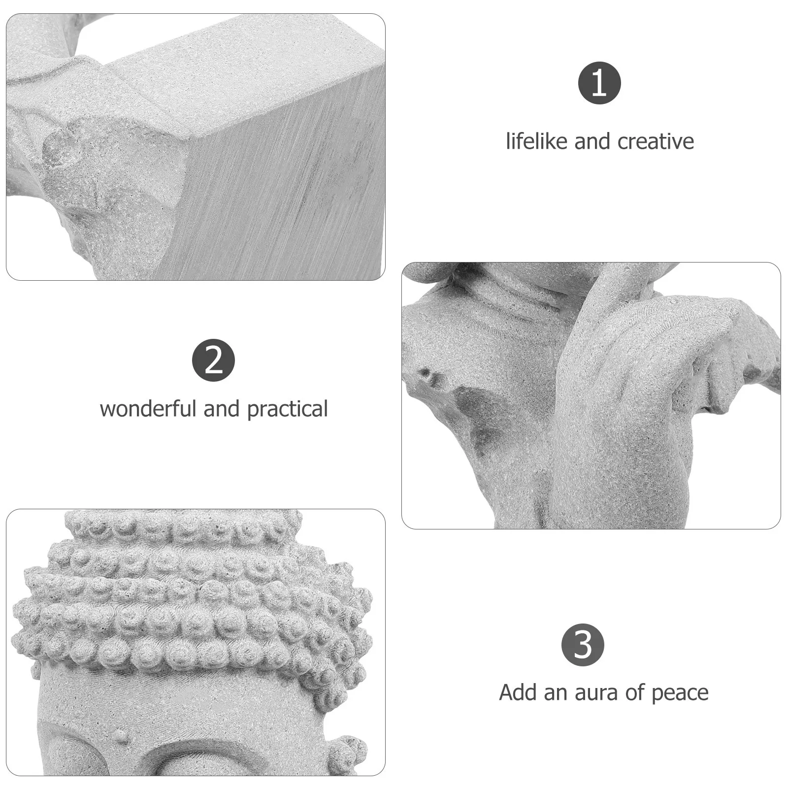 

Fish Tank Buddha Statue Peaceful Meditation Aquarium Decor Retro Sacred Desktop Decoration for Room Interior Aquarium Supplies