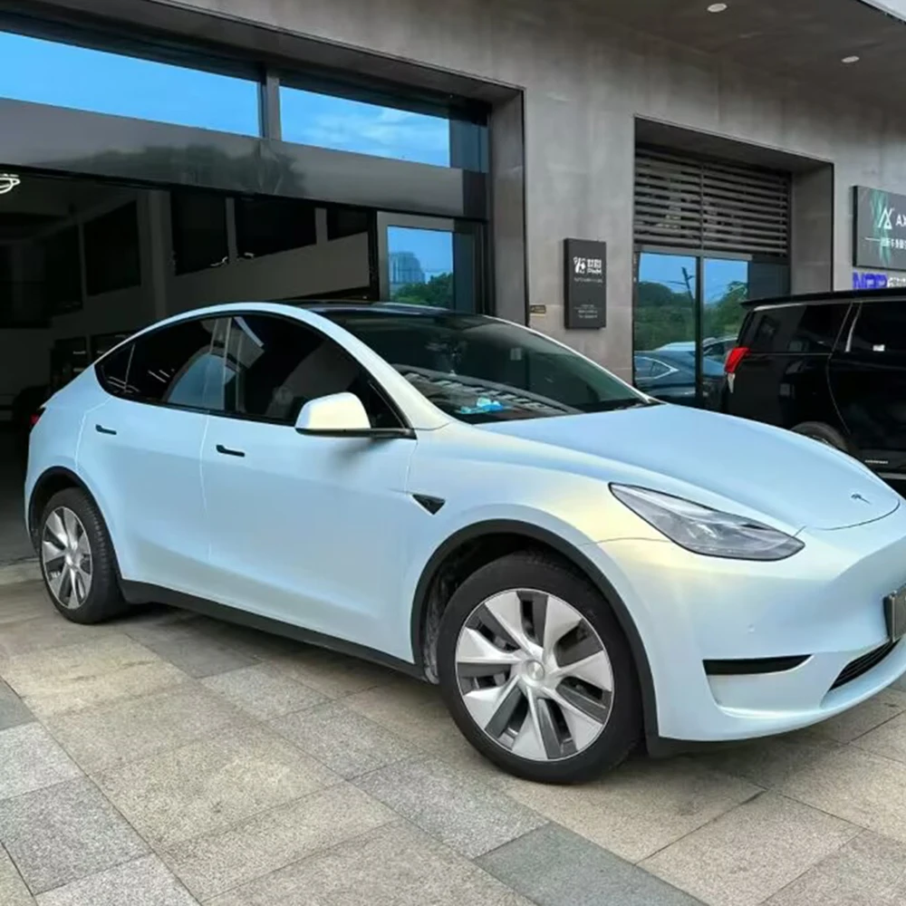 

Green Matte Chameleon Vinyl Wrap Adhesive Glitter Metallic Glossy Custom Car Decal 10h UV Resistant Air Bubble Free