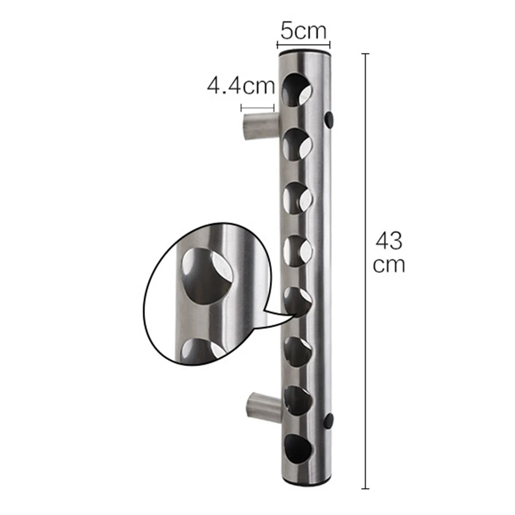 

Mounted Stainless Steel Tricycle Bottle Holder Home Decor Restaurant Bar Display Storage Solution