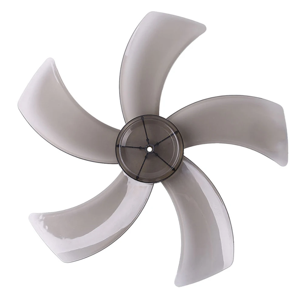 

Nut Cover 12 Inch Fan Blade Replacement with Five Leaves Design for Easy Maintenance in Desk and For Pedestal Fans