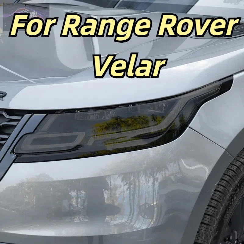 For Range Rover Velar 2017-Present Car Front Rear Headlights Protective Film Anti Scratch Black Transparent TPU Accessories PPF