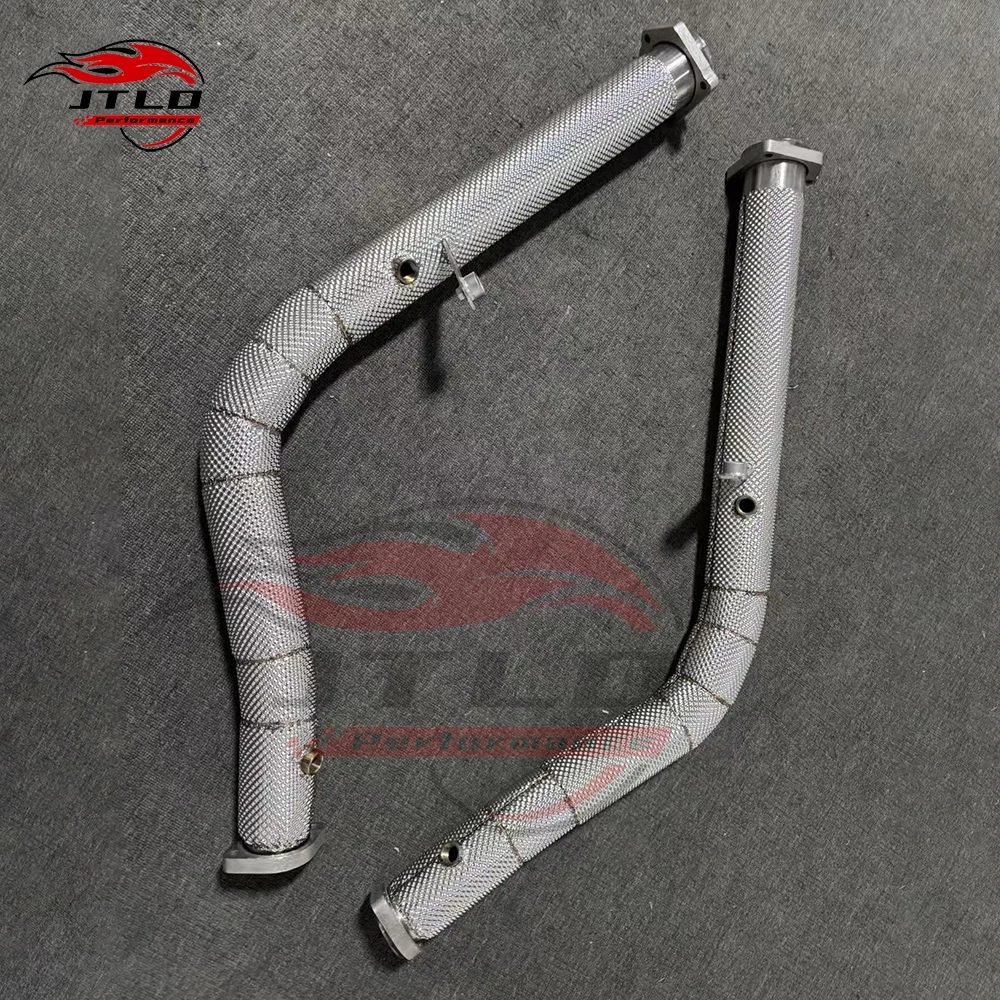 Turbo Downpipe Front Pipe With Heat Insulation For Mercedes Benz G63 AMG W463 2014-2018 5.5L V8 M157 Engine Models