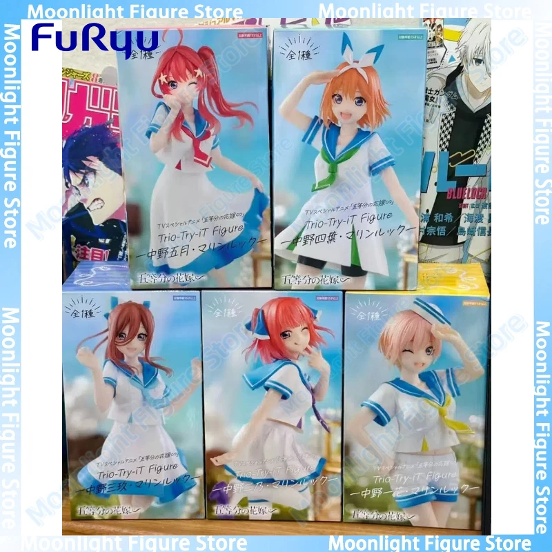 

В наличии Furyu Trio-Try-iT The Quintessential Quintuplets Nakano Itsuki Nakano Miku Nakano Nino Sailor Suit Аниме Фигурка Модель