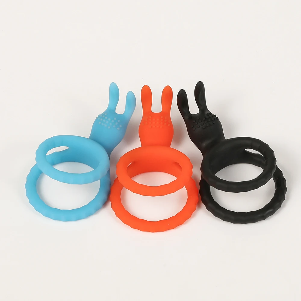 Men Penis Ring Soft Silicone Cock Ring Dick Erection Enlargement Clitoris Stimulator Ejaculation Delay Sex Toys for Men Adults - view 5