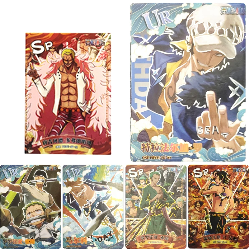 

Level One Piece SP UR Card Trafalgar D. Water Law Monkey D. Luffy Rare Game Toys Collection Flash Card Christmas Birthday Gift