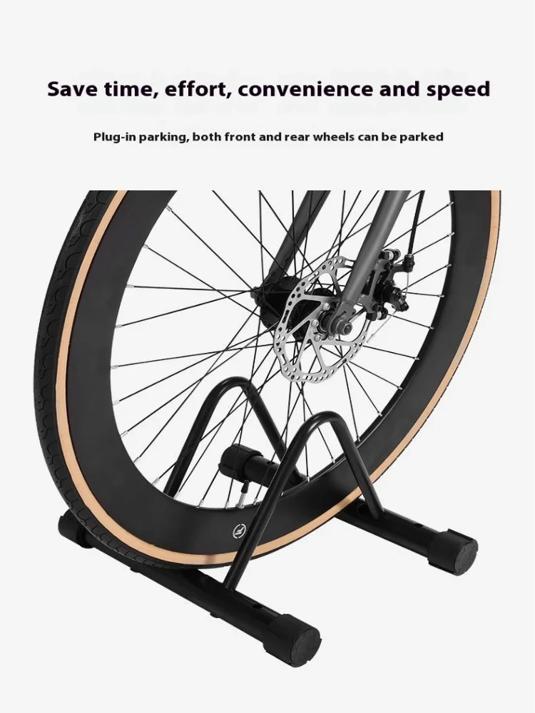 

Road Bike Vertical Parking Rack Mountain Parking Kickstand Display Stand Support Indoor Repair Front Rear Wheel Fixation