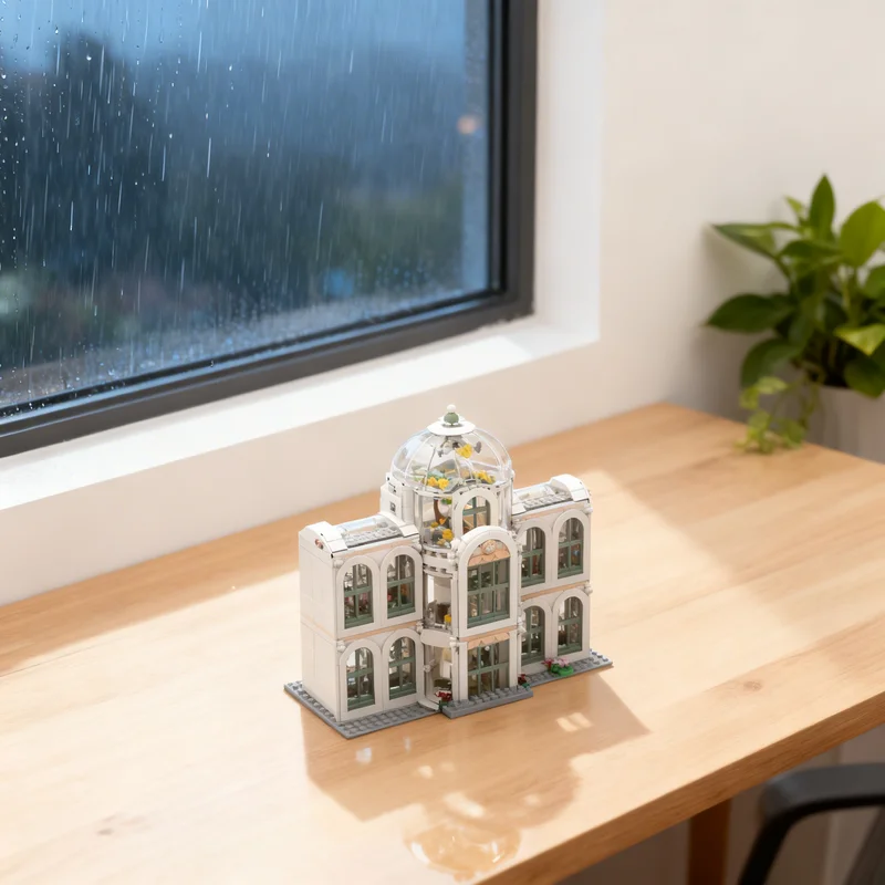 

2769 деталей MOC Большой Ботанический сад 1:5, модульная модель городской улицы на базовой платформе, строительные блоки, креативный подарок, DIY, декор для демонстрации, для взрослых