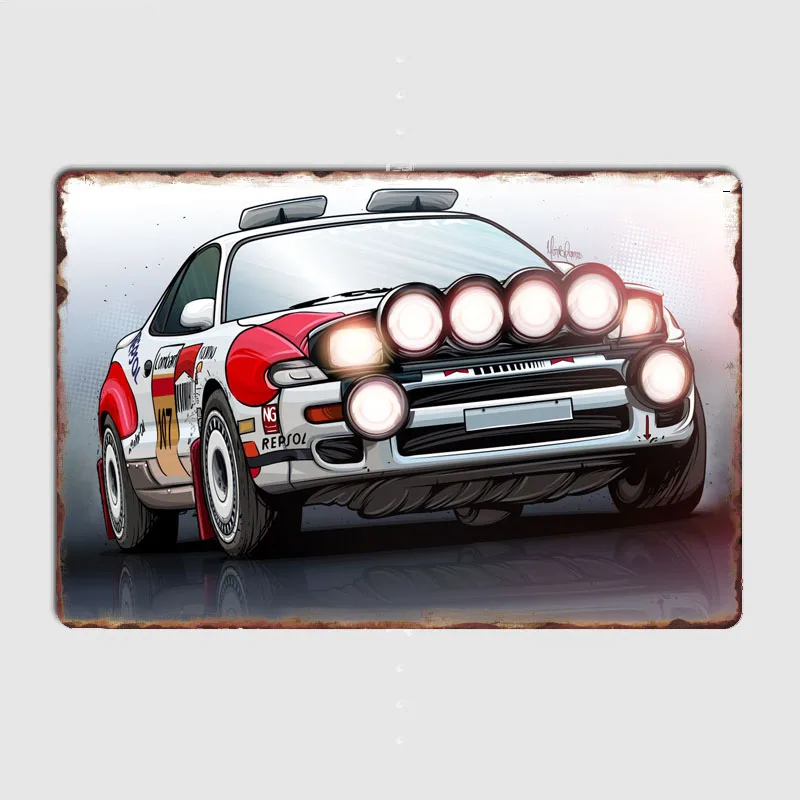 World Rally Championship Celica GTFour ST185 Posters Metal Plaque Poster Home Decorations Classic Tin Sign Room Decor Wall