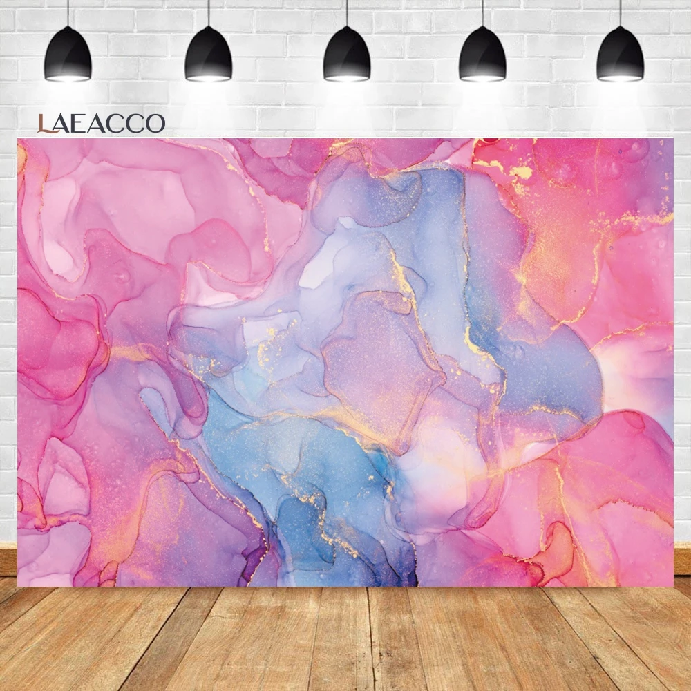 

Laeacco Pink And Purple Marbling Pattern Backdrop Marble Texture Interior Decor Baby Birthday Portrait Photography Background