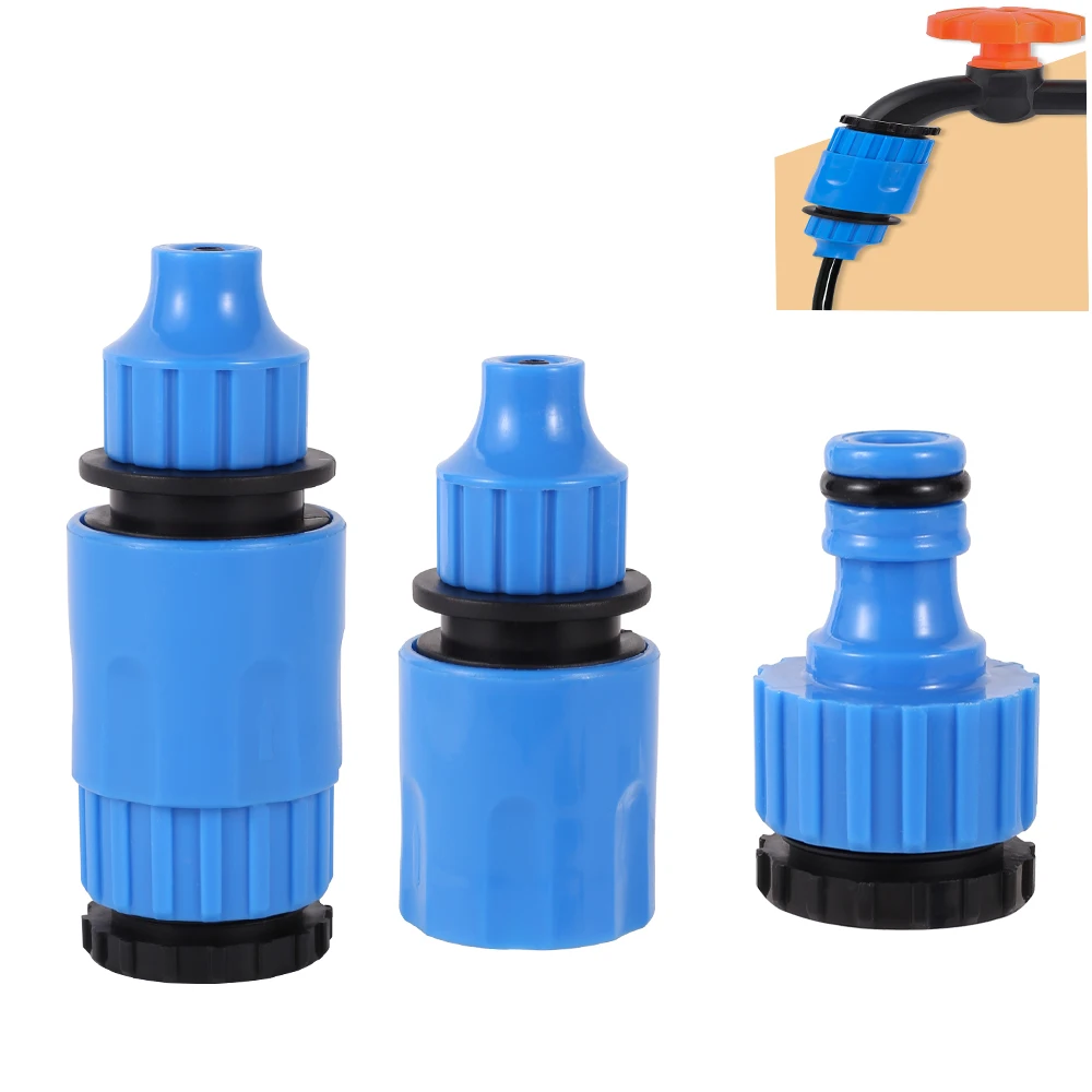 5Pcs Blue Garden Hose Water Quick Connector 1/4