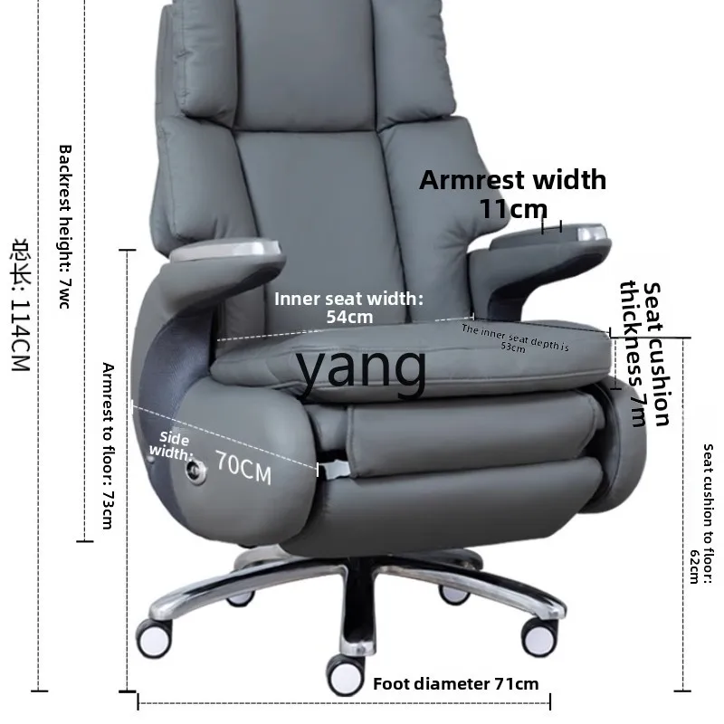 

lzr Comfortable Ergonomic Office Chair for Long Sitting, Reclining Computer Chair