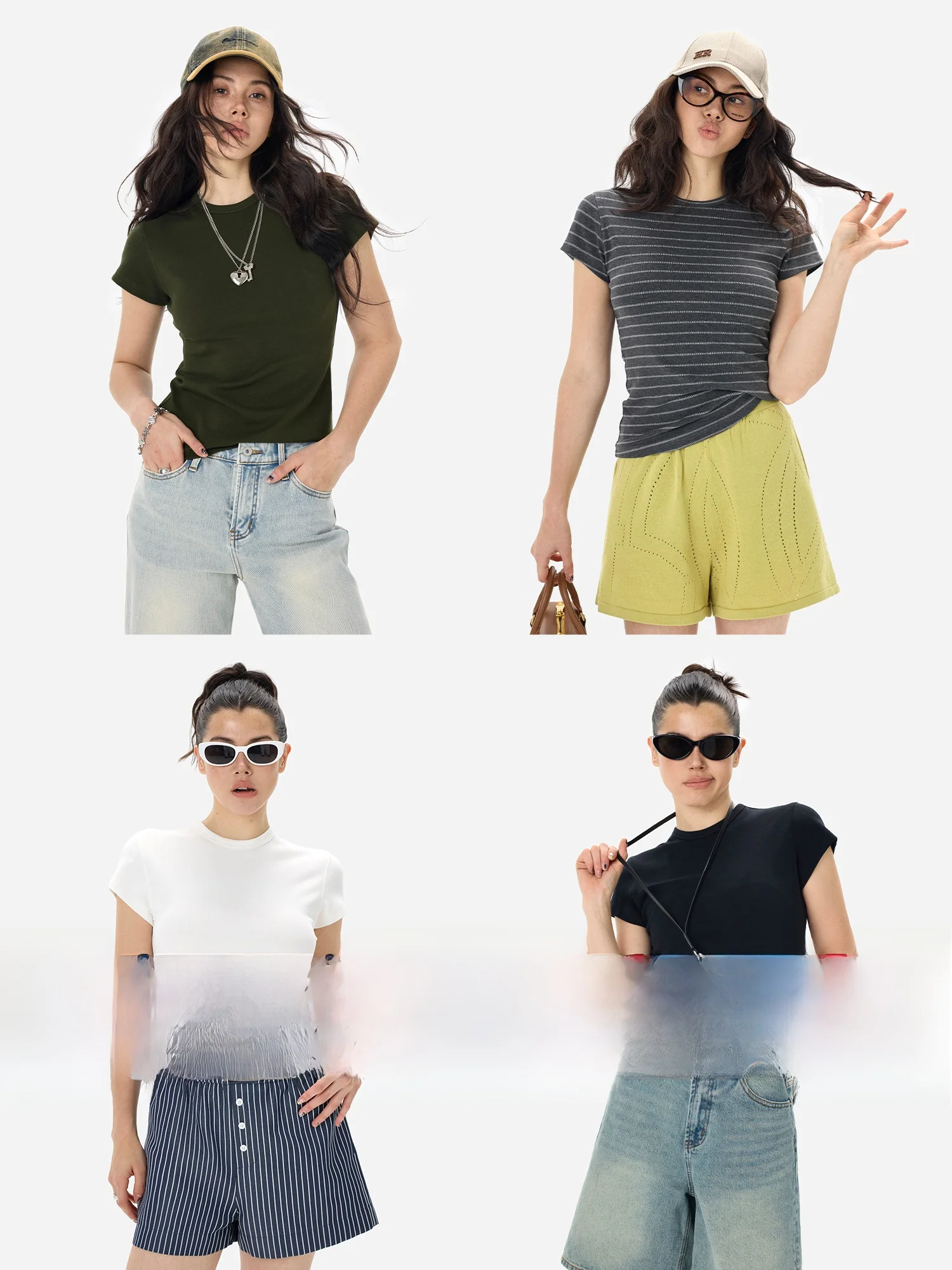 

e Gu Yue Town Store Upaded Wood Pulp Fiber T Wang 30 3D Small Flng Sve T Women's Slim Fit ort Sve T irt