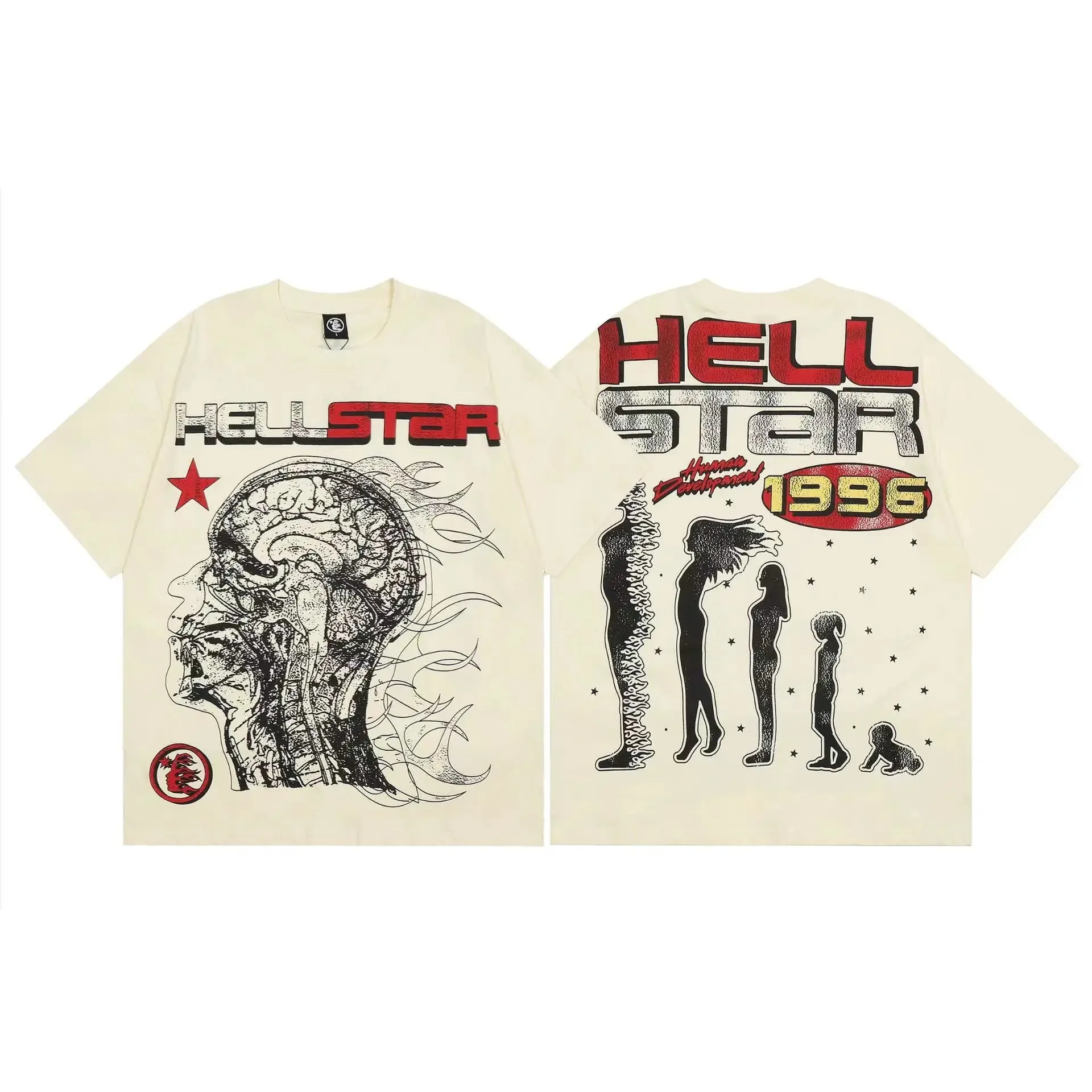 Hot Sale Usa 2026 Tees Men Luxury Pattern Printed Cotton T-shirt Men's Casual Top Short Sleeve Classic Male Women Unisex Tee
