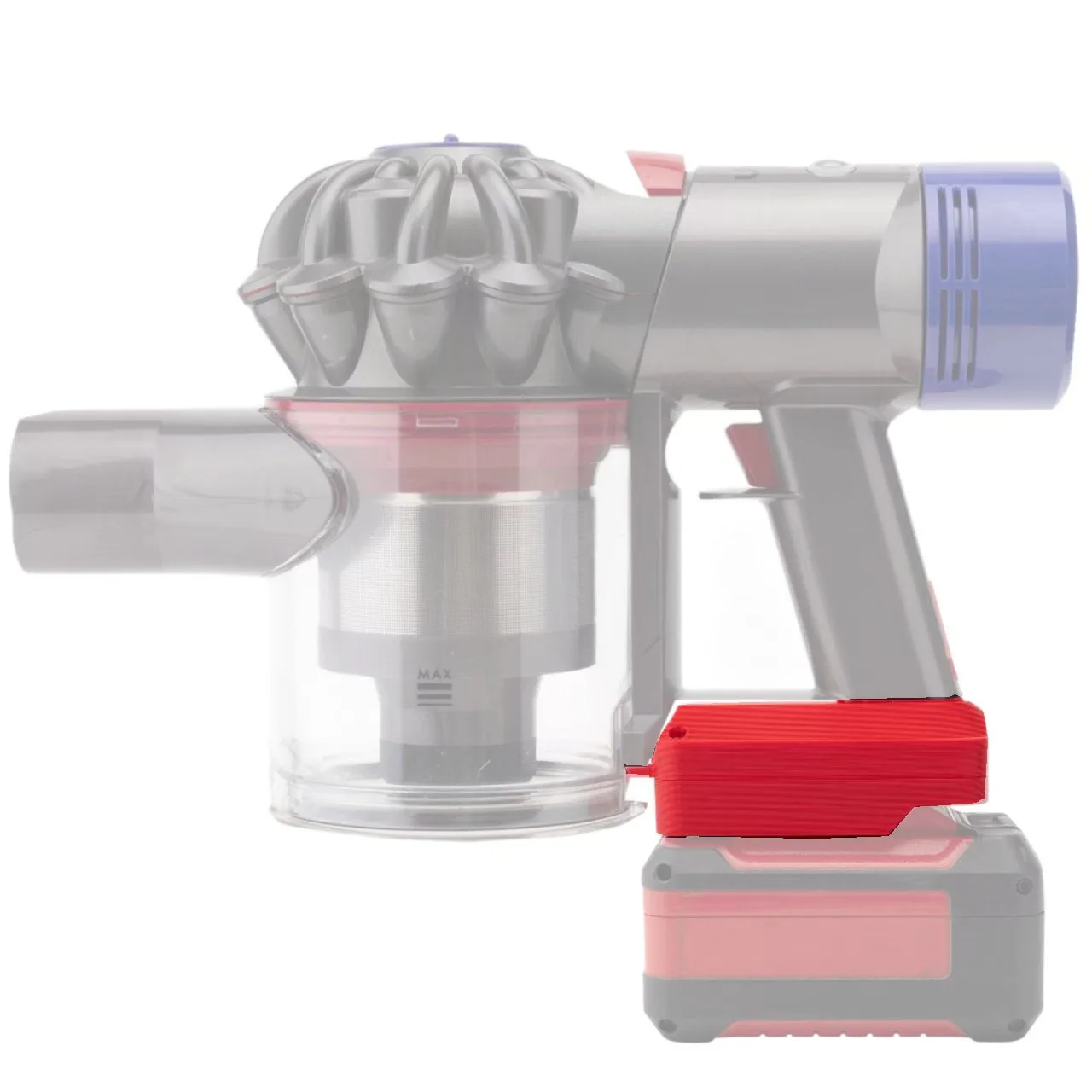 

Convert Battery Adapter For OZITO 18V Lithium to for Dyson V7 V8 Vacuum Cleaner Tool(Not battery and tools)