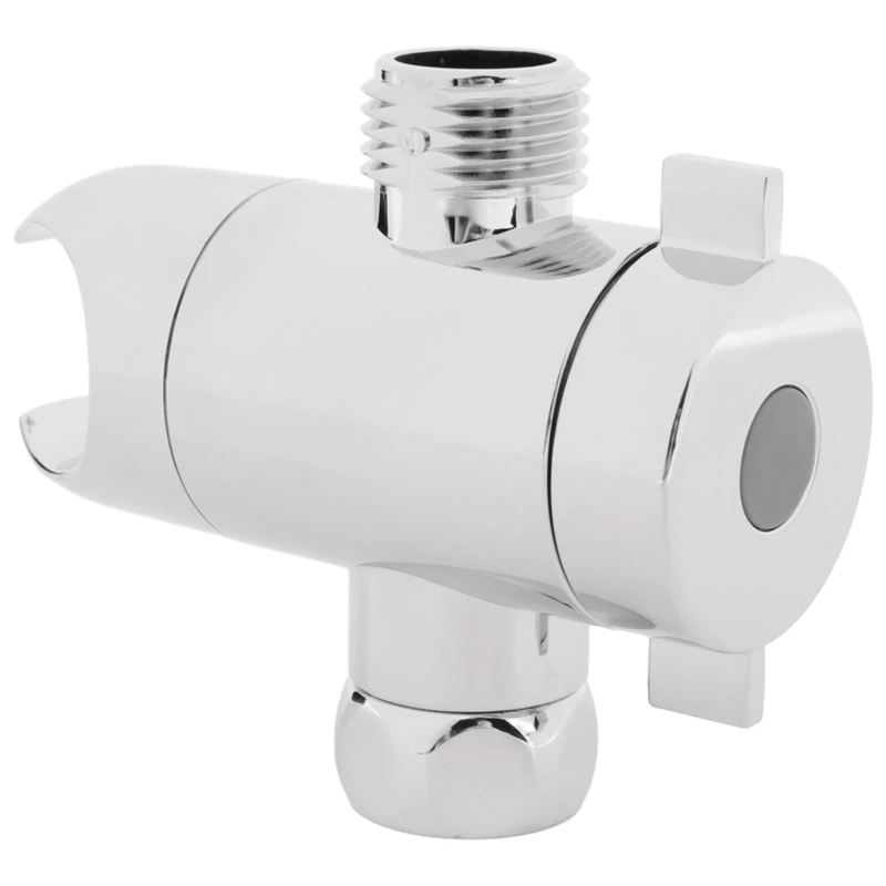 

3 Way Shower Diverter With Hand Shower Cradle Faucet Overhead Spray Shower Tee Splitter Boom Adapter