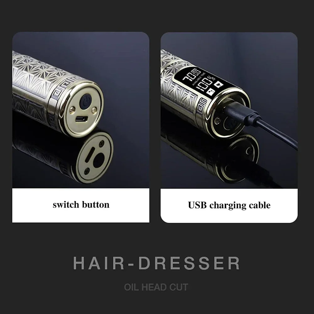 Electric Hair Clipper Professional USB Cordless Clipper Professional Beard Trimmer Hair Cutting Machine Hair Clippers