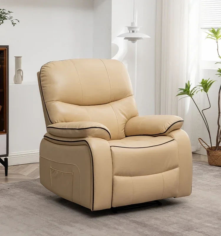 Cadeira de massagem elétrica multifuncional, Tecido de couro de microfibra, Home Electric Multi-function Pine Material