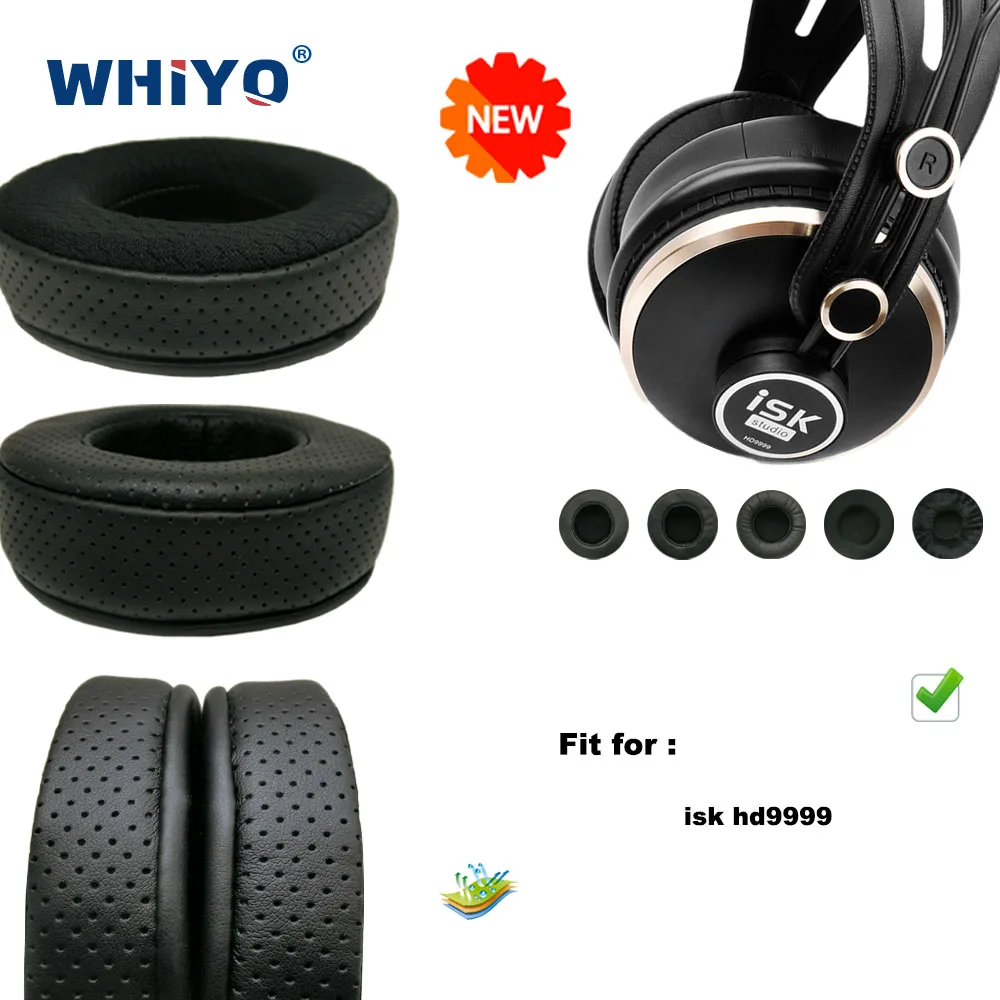 Ersatz Ohr Pads für isk hd9999 hd 9999 hd-9999 Headset Teile Leder Kissen Samt Ohrenschützer Headset Hülse Abdeckung