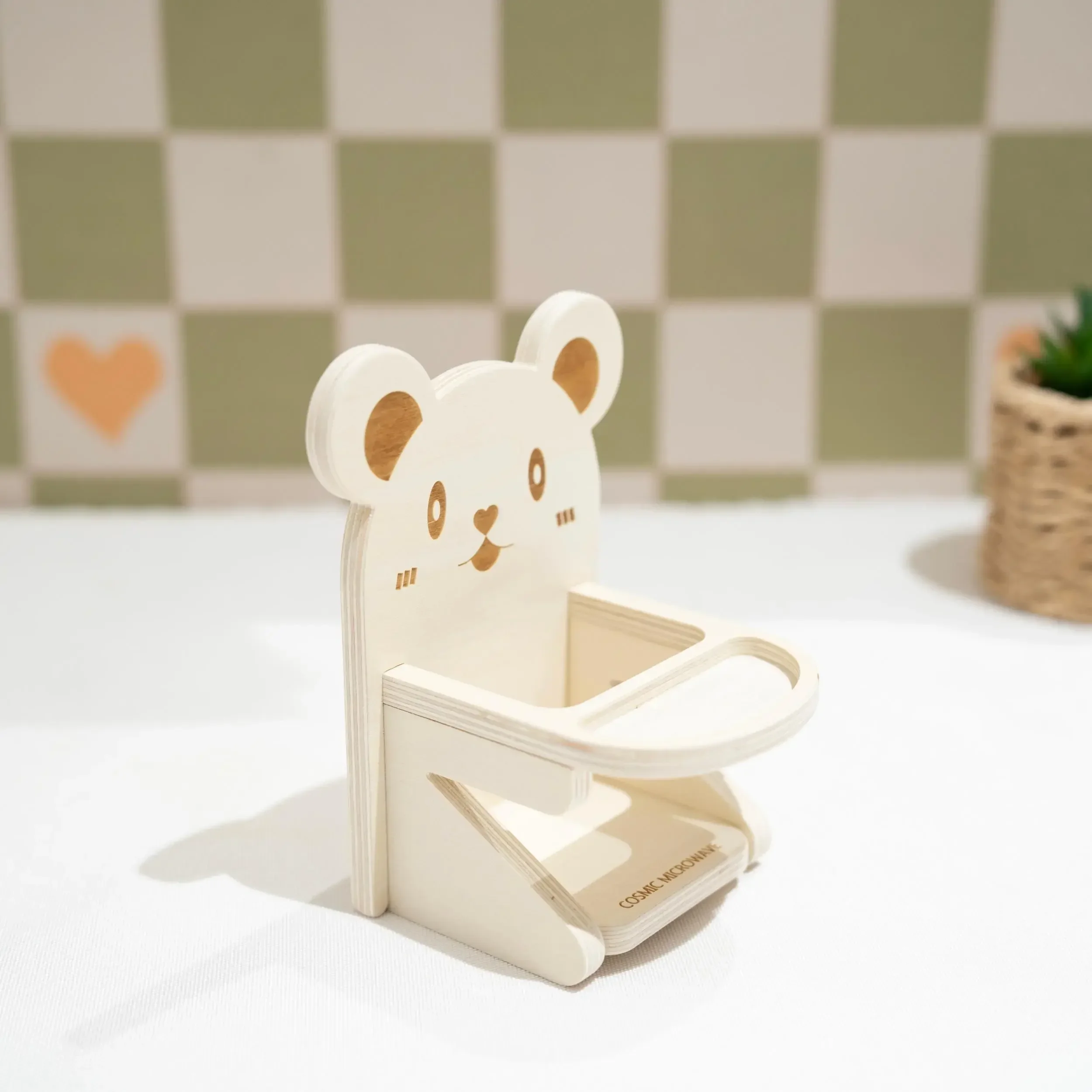 Rat dining chair, small dining table, snack basin, toy decoration, hamster, golden wire, bear, dwarf