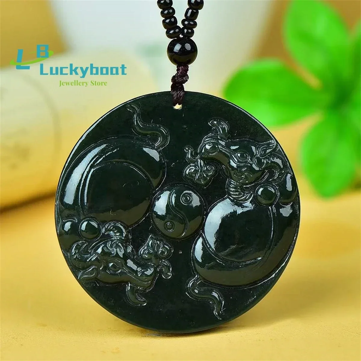Natural Hotan Jade Turn the Tide Pendant Simple and Generous Personality Exquisite Fashion Versatile Men and Women