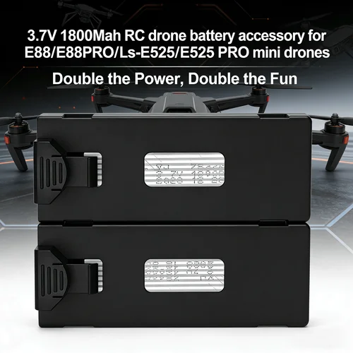 Imagen 1 del producto Para E88 E88PRO Ls-E525 E525 PRO: 3,7 V 1800 Mah Mini Uav Drone batería accesorio especial Rc parte 1/2/3/4/5/6 Uds