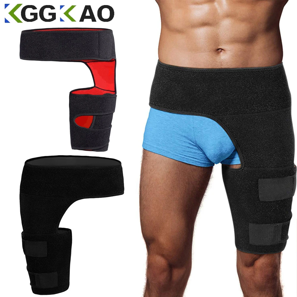 Adjustable Groin Support Wrap Hip Joint Support Waist Groin Sacrum Pain Relief Strain Arthritis Protector Hip Thigh Brace
